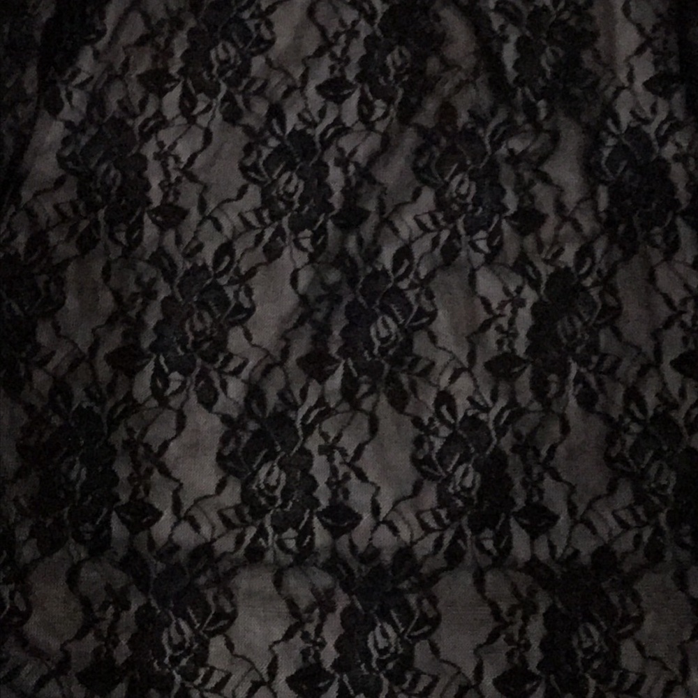 Black Floral Lace Babydoll With G String NEW Womens Plus Size 3X Open Cups Bling - Picture 12 of 12